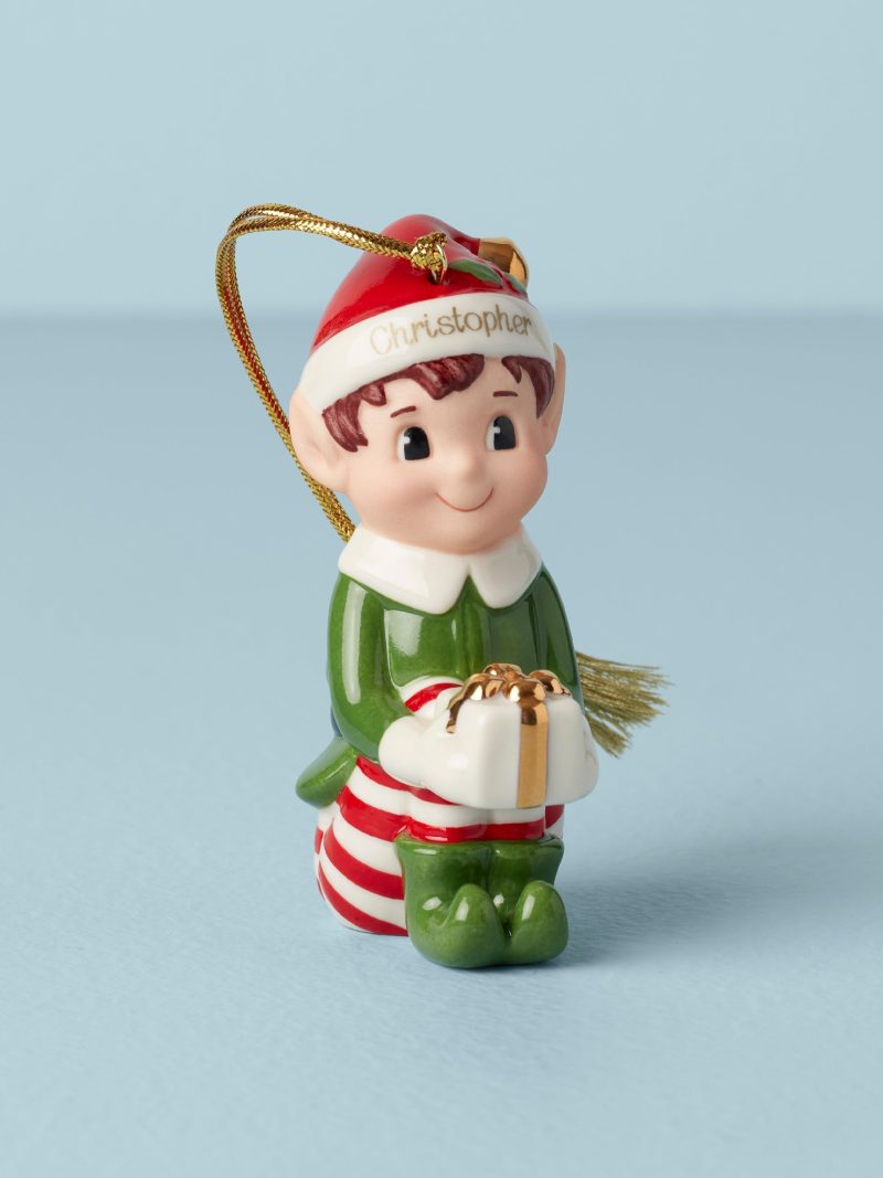 Personalized Christmas Elf Ornament
